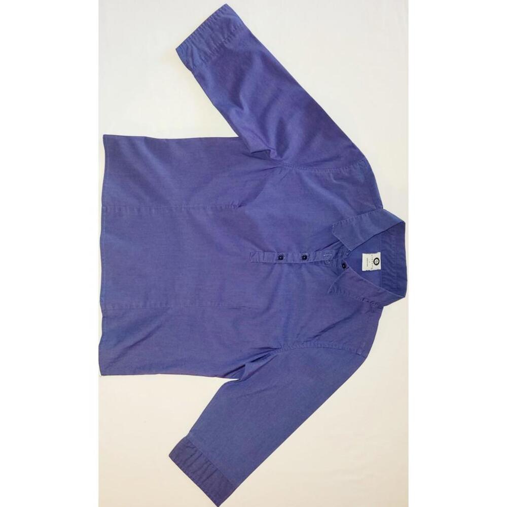 ellemenno women's LG. 3/4 sleeve collared purple